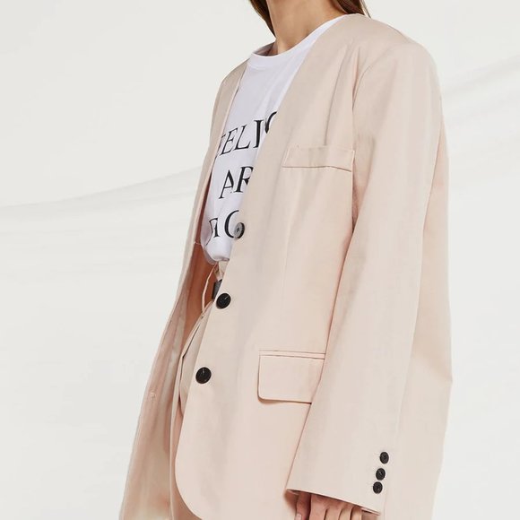 Storets Kaylie Oversized Collarless Blazer - Picture 6 of 16